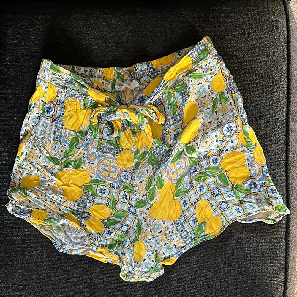 Primark High Waist Vibrant Lemon Shorts